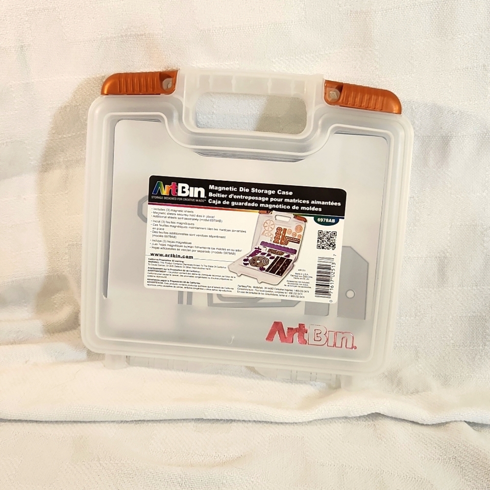 Art Bin Magnetic Die Storage Case WITH 8 DIE SETS and SIX Magnetic Sheets